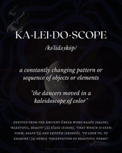 Load image into Gallery viewer, kaleidoscope: a dream weaving cocoon of discovery and devotion for creatives
